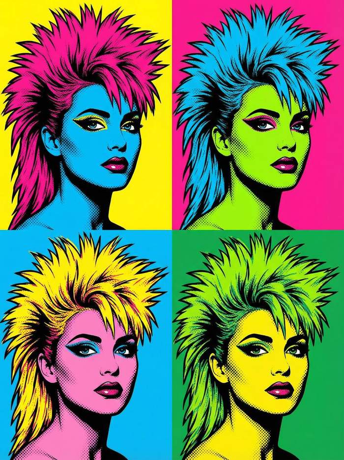 银河娱乐 - 波普艺术人物肖像色彩创作